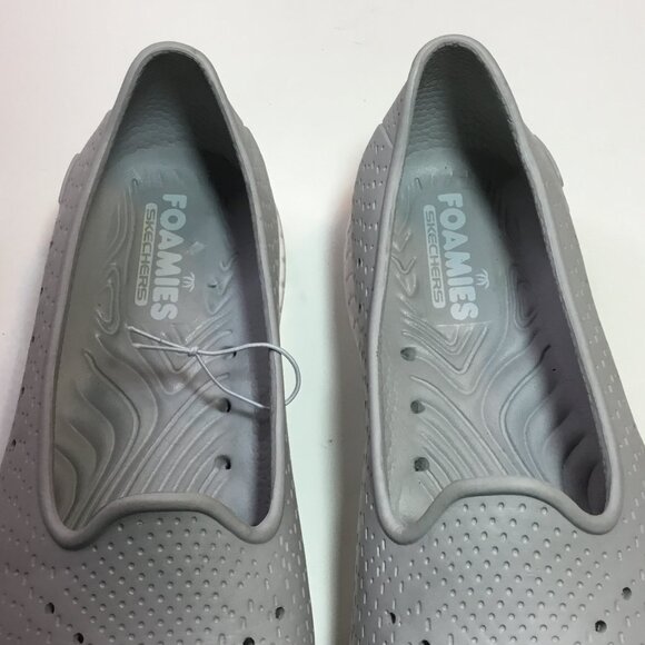Skechers Womens Foamies Slip On Shoes Grey Size 7 Lightweight Casual Washable - Picture 6 of 8